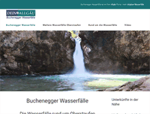 Tablet Screenshot of buchenegger-wasserfaelle.de